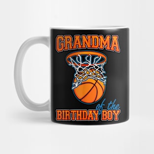 Grandma Of The Birthday Boy Basketball Birthday Family Party Mug